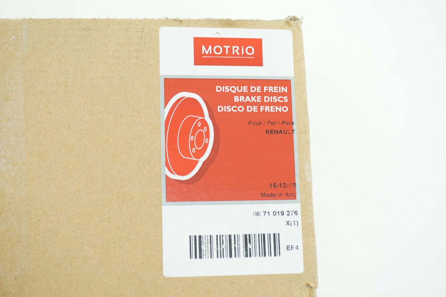 Pièce d'origine Disque de frein pour Renault Grand Espace Laguna 8671019276