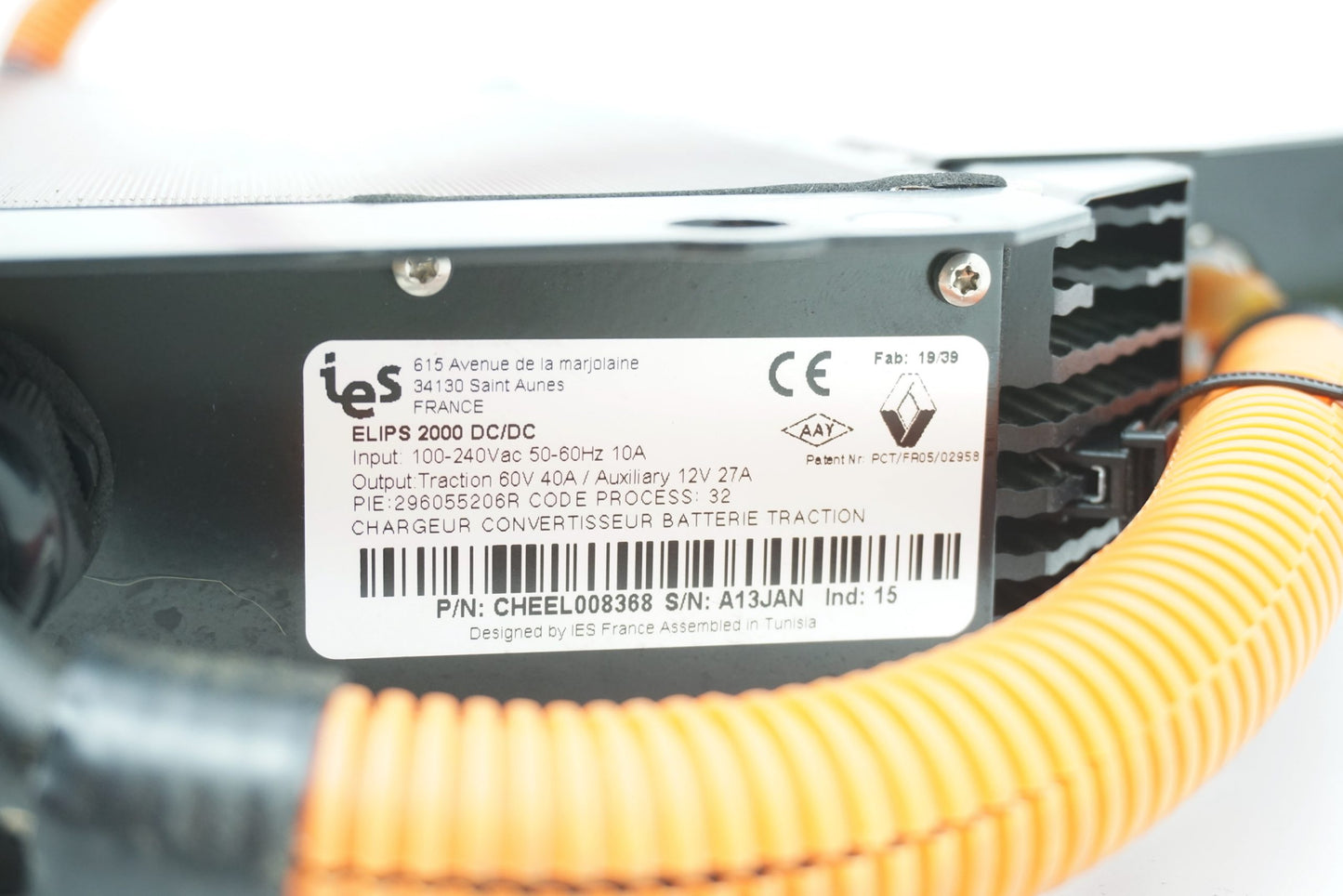 Pièce d'origine Convertisseur de batterie pour Renault Twizy 296055206R