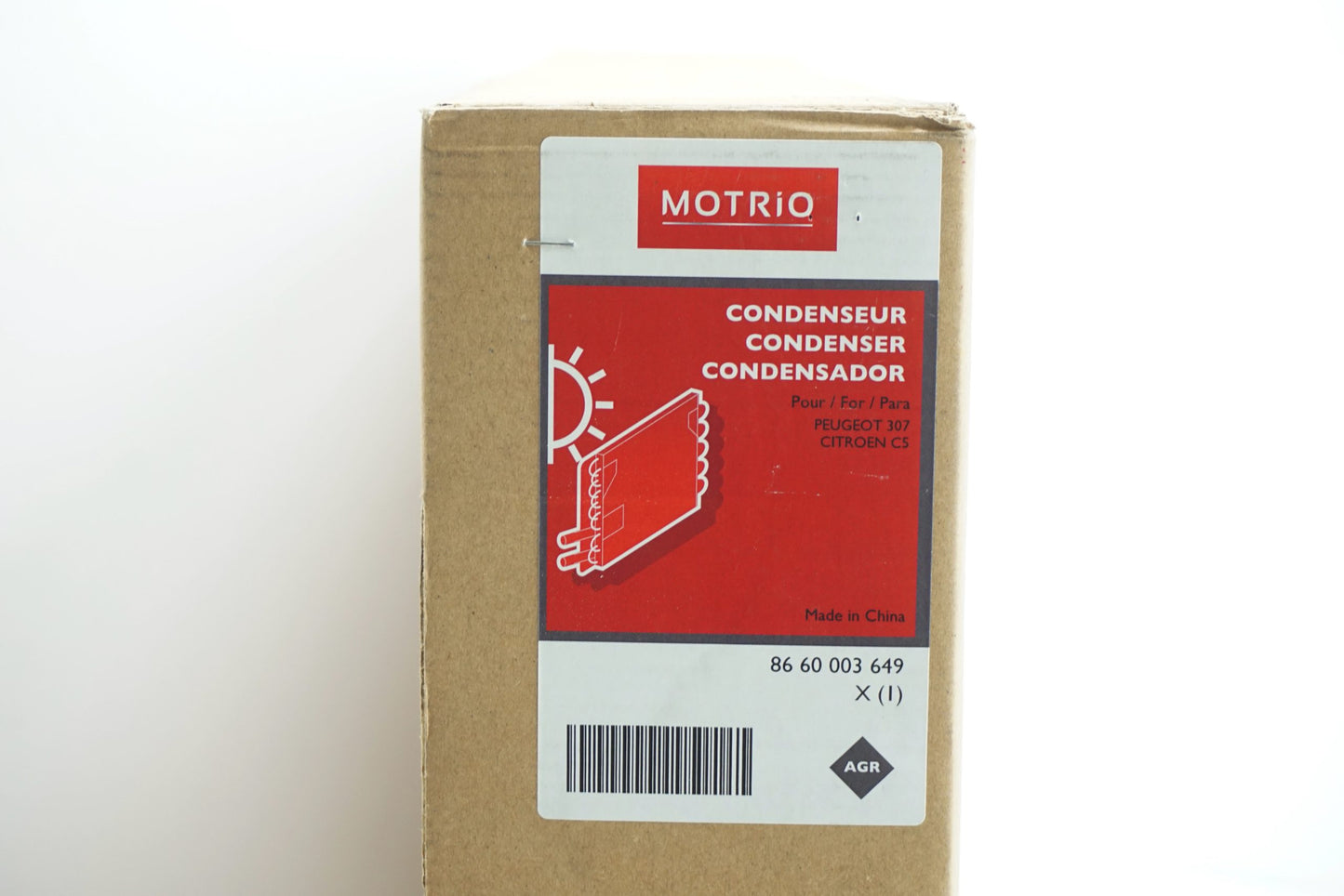 Pièce d'origine Condenseur de climatisation pour Citroën C5 C6 Peugeot 307 407 8660003649