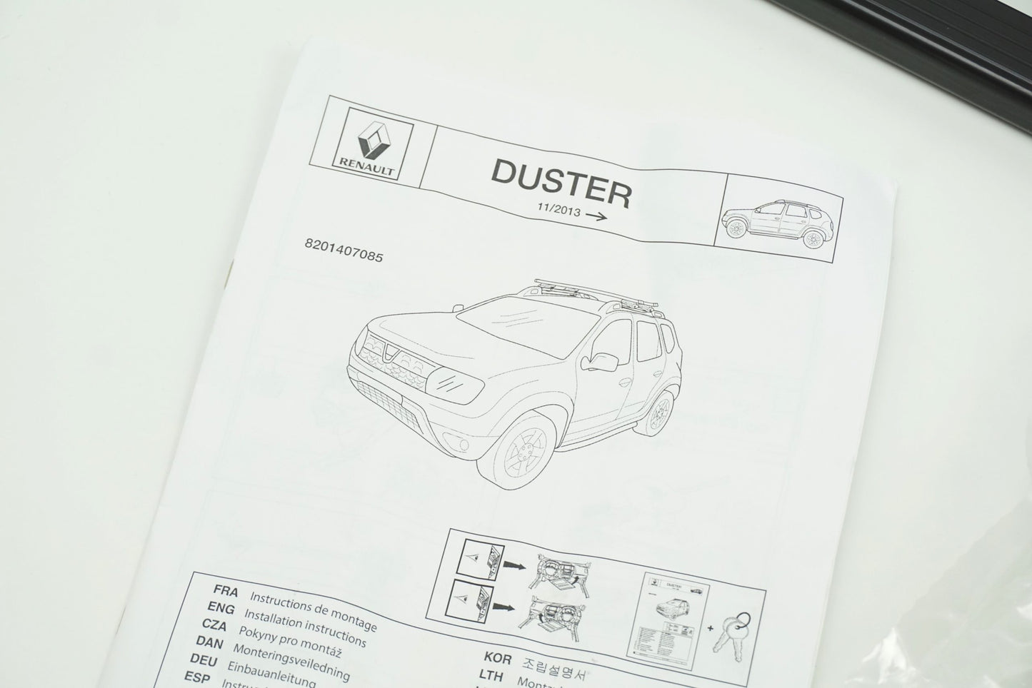 Pièce d'origine Barres de toit transversales aluminium pour Dacia Duster phase 2 2013 8201407085