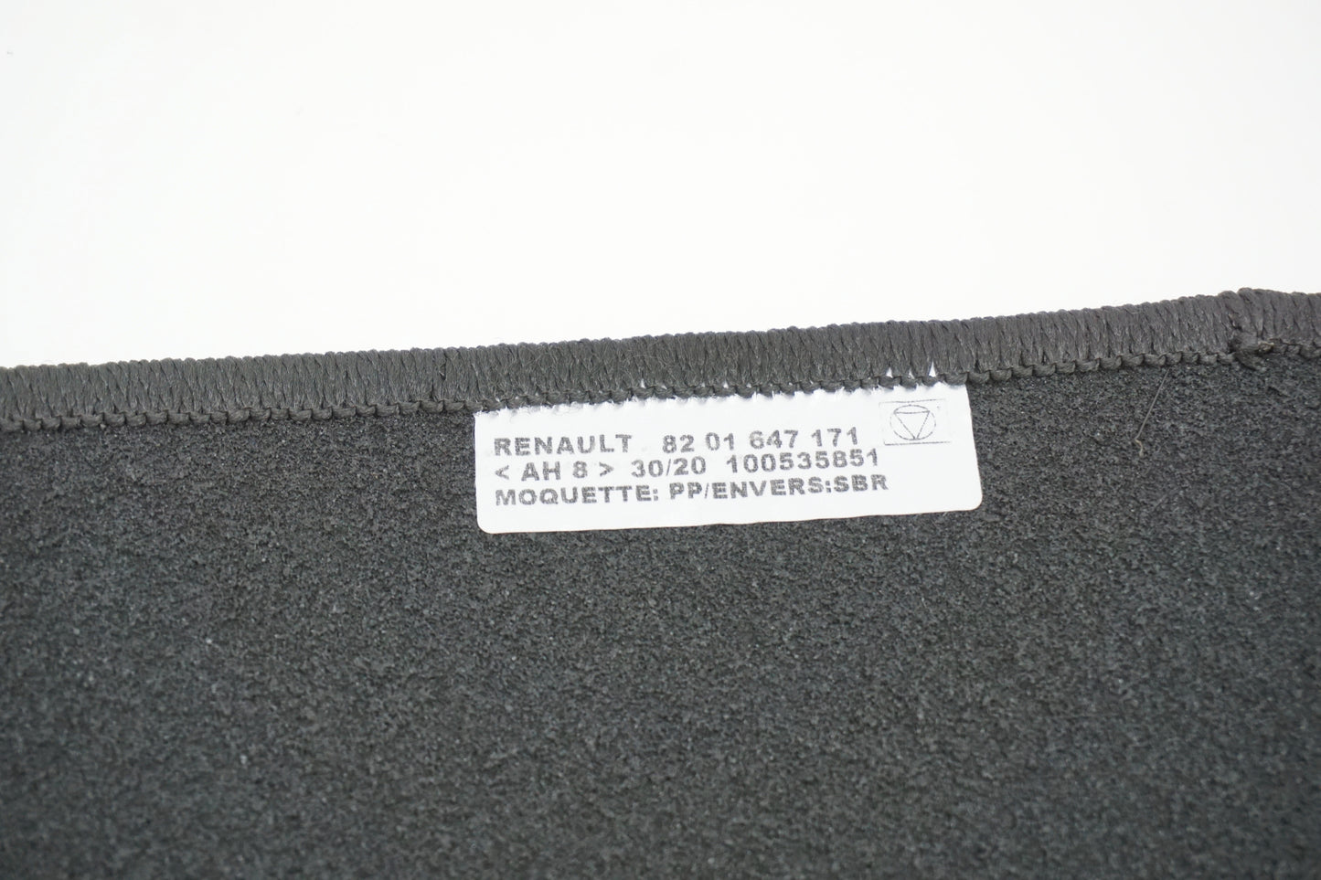 Pièce d'origine Tapis de sol en velours pour Renault Scenic IV 8201647171