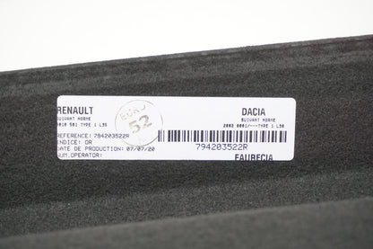 Pièce d'origine Plage arrière de coffre pour Dacia Duster 794203522R