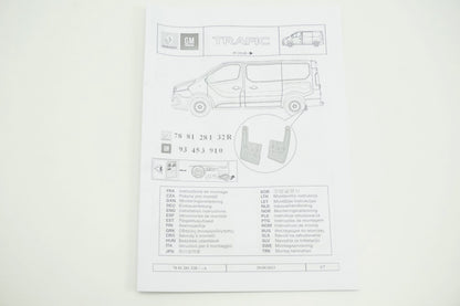 Pièce d'origine Bavette arrière pour Renault Trafic III Opel Vivaro B 788128132R
