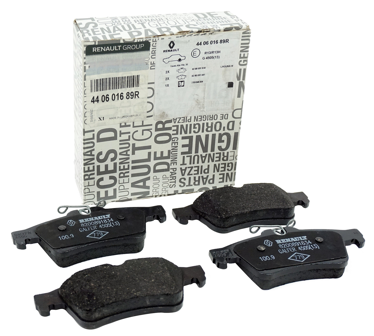Pièce d'origine Plaquettes de frein arrière pour Renault Laguna III 440601689R