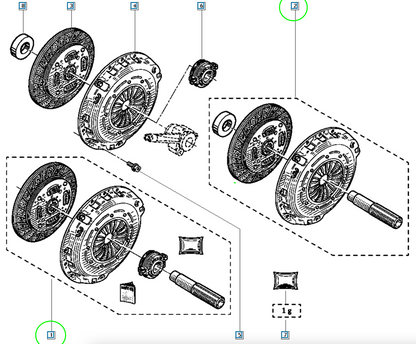 Pièce d'origine Kit d'embrayage pour Renault Master II Opel Movano 2.8 DTI 7711134833