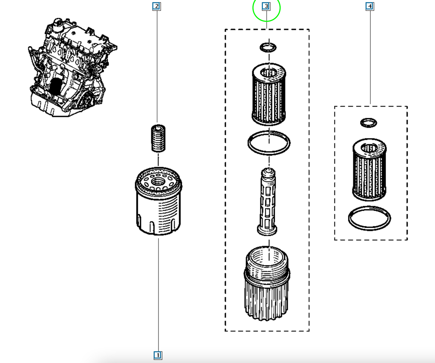 Pièce d'origine Boîtier de filtre à huile pour Renault Clio Kangoo Twingo 1.2 8200025862