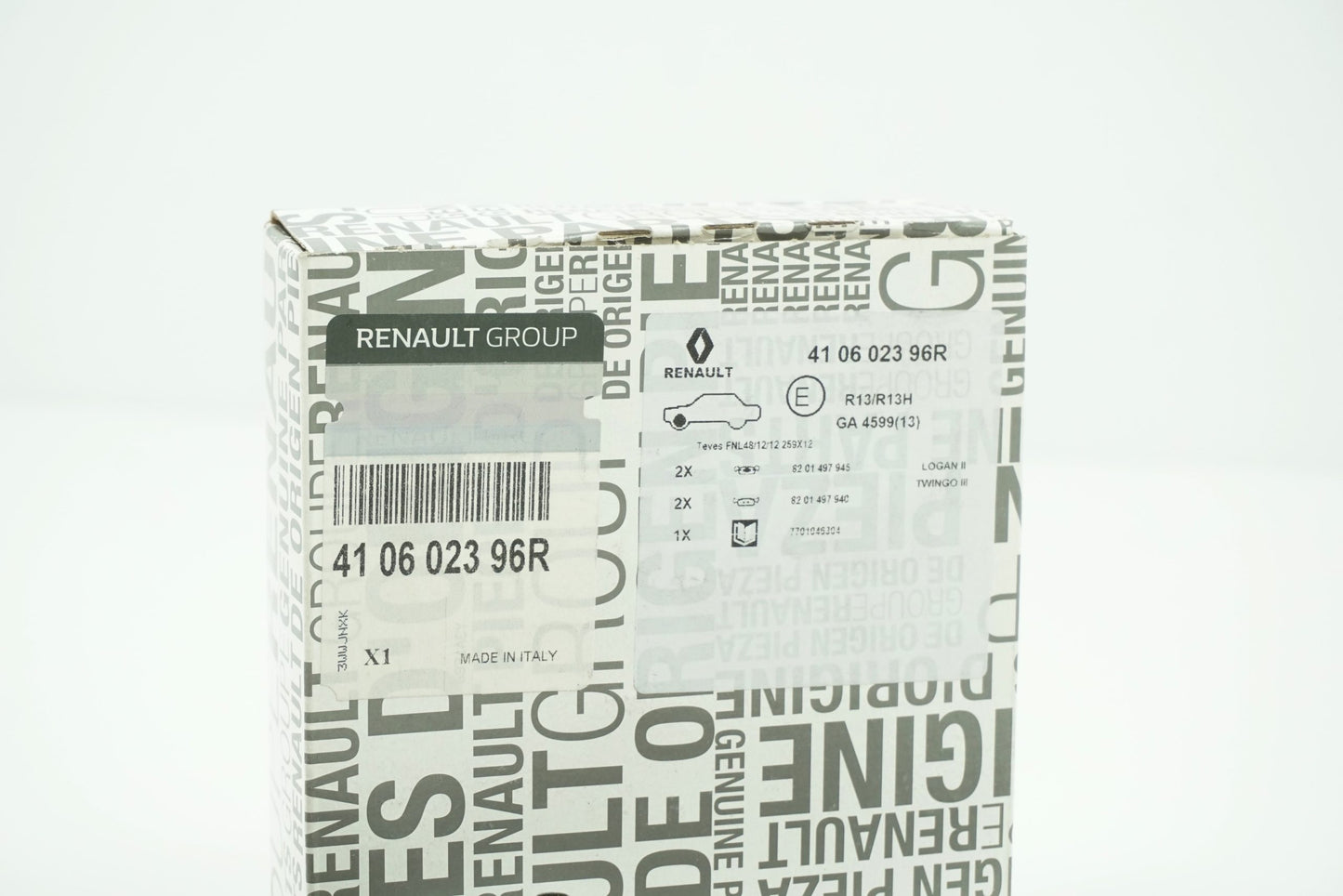 Pièce d'origine Plaquettes de frein avant pour Renault Twingo III Smart 453 410602396R