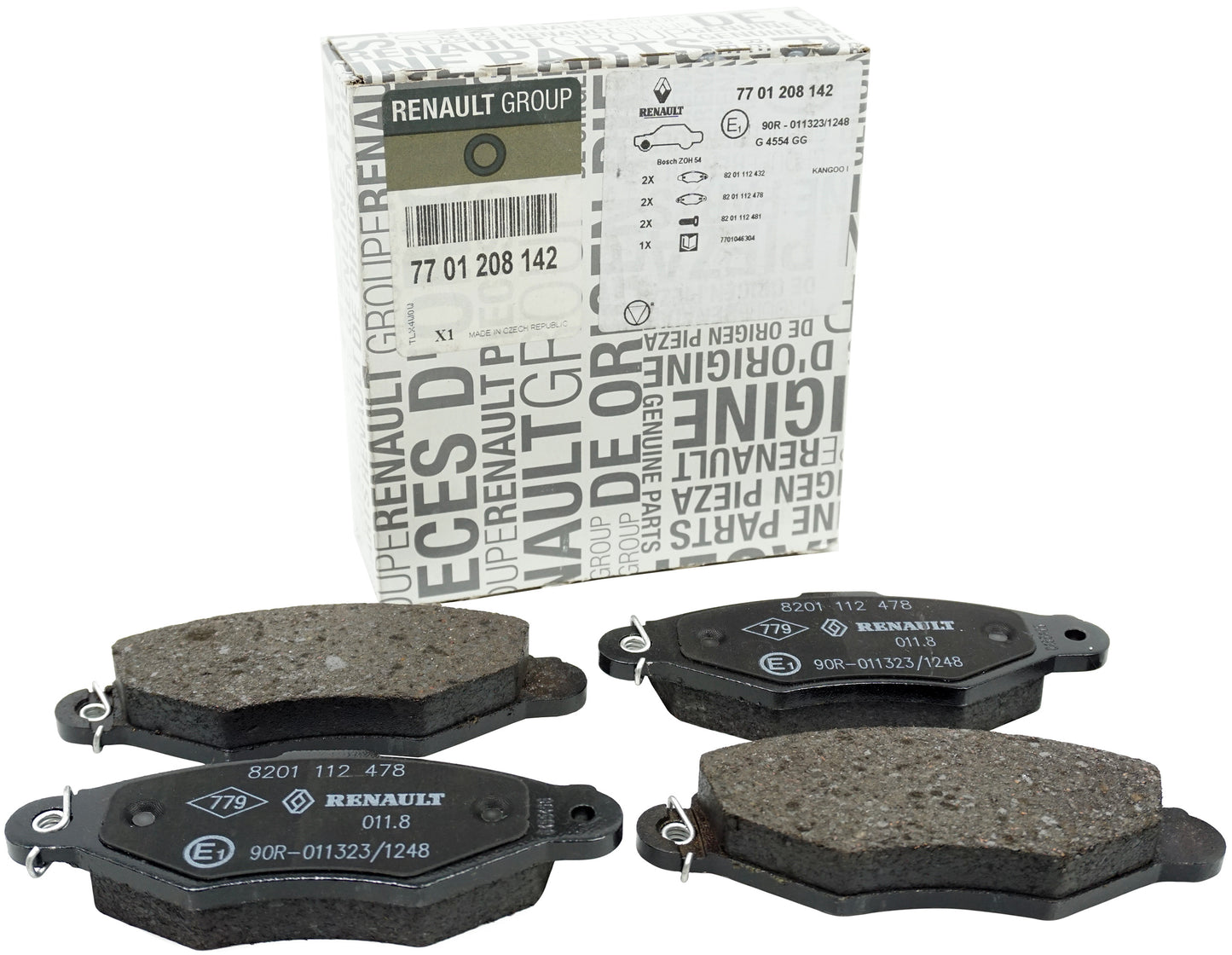 Pièce d'origine Plaquettes de frein avant pour Renault Kangoo I 7701208142