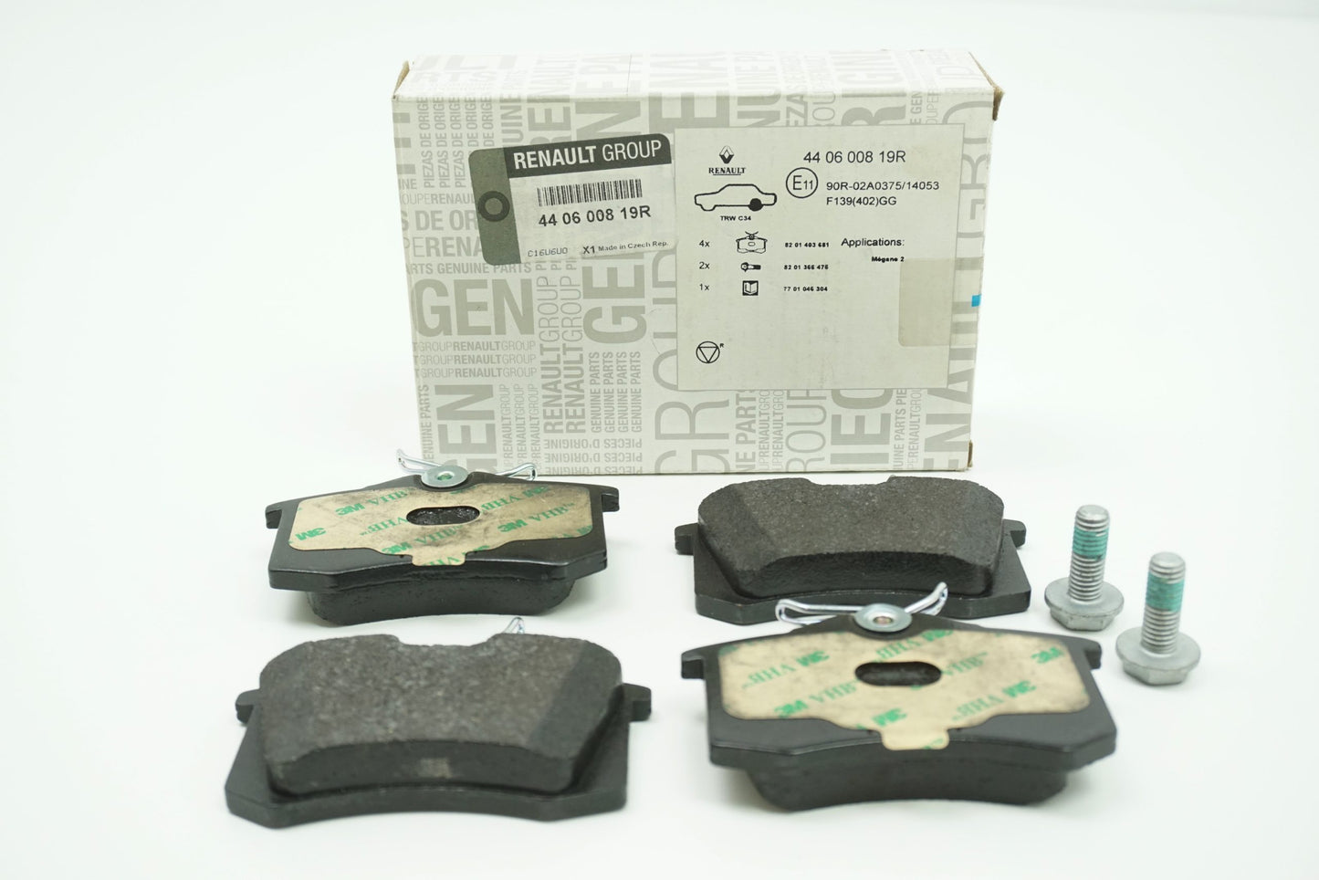 Pièce d'origine Plaquettes de frein arrière pour Renault Megane Clio Espace Scenic 440600819R