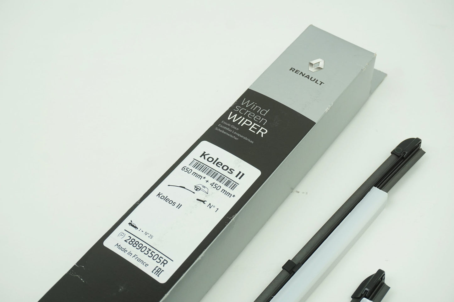 Pièce d'origine Balais d'essuie-glace 650 450 mm pour Renault Koleos II 288903505R