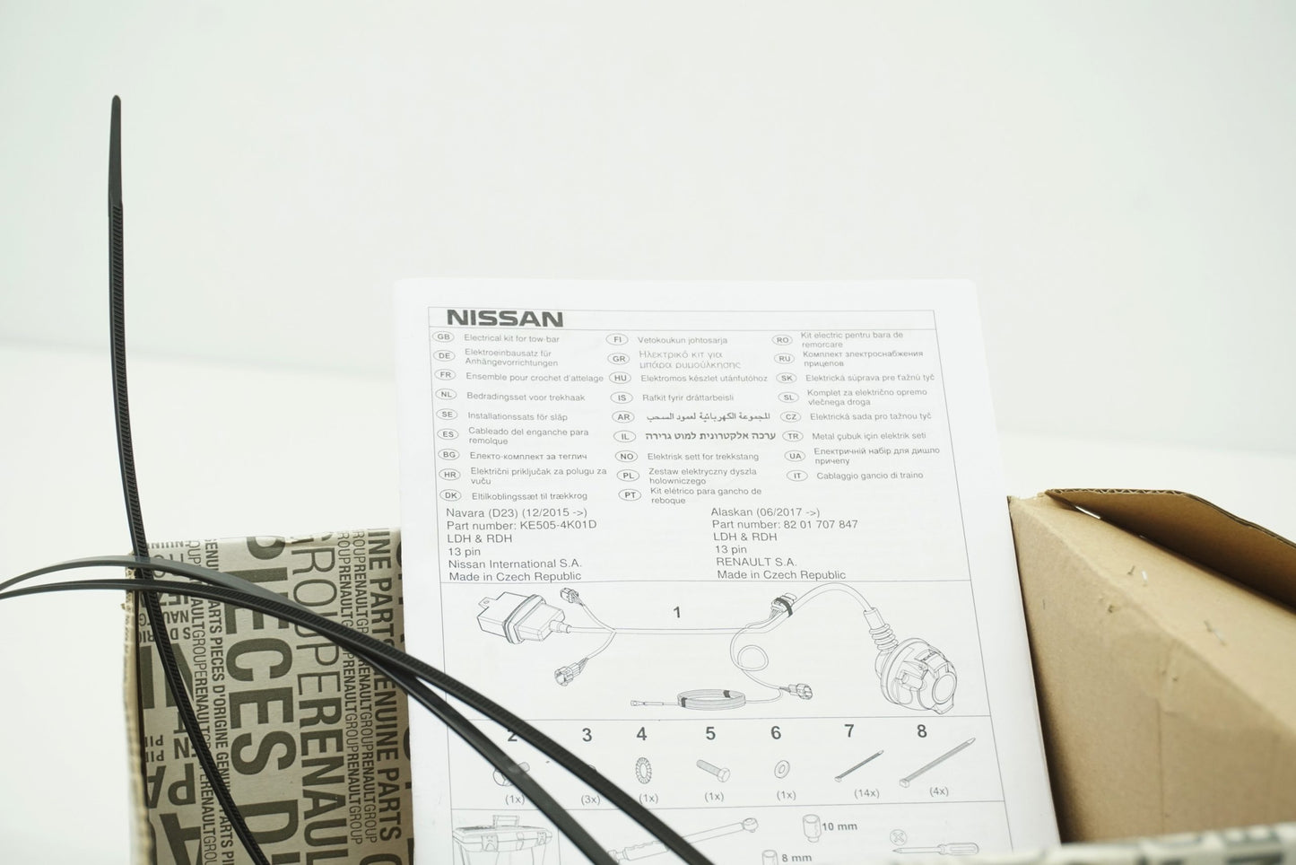 Pièce d'origine Faisceau d'attelage pour Nissan Navara Renault Alaskan 8201707847