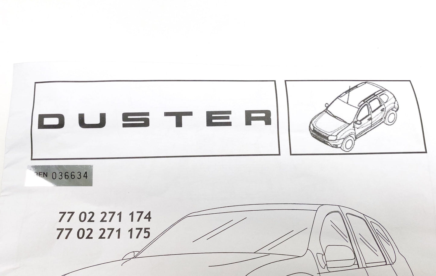 Pièce d'origine Pare-buffle tube chromé pour Dacia Duster I 7702271175