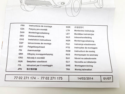 Pièce d'origine Pare-buffle tube chromé pour Dacia Duster I 7702271175