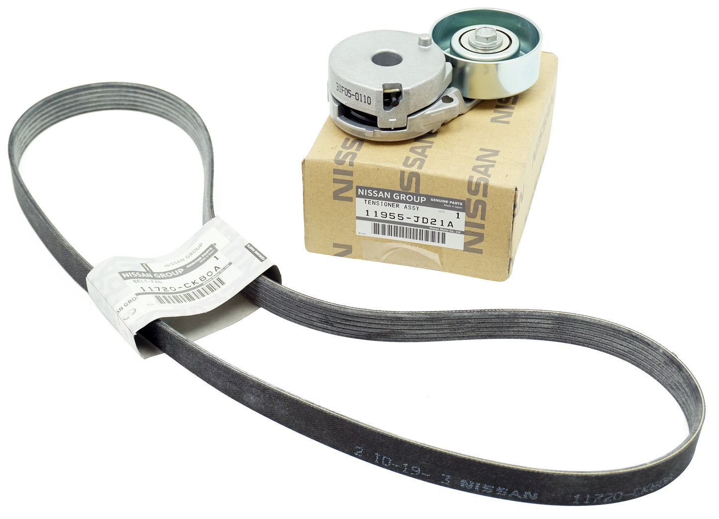 Pièce d'origine Kit de courroie trapézoïdale pour Renault Clio Megane Scenic 2.0 7701477526