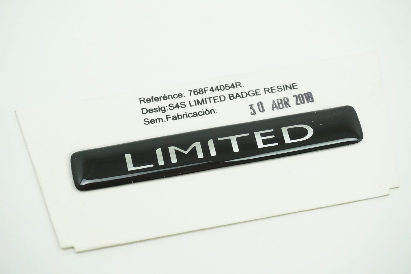 Pièce d'origine Emblème Logo Limited pour Renault 768F44054R