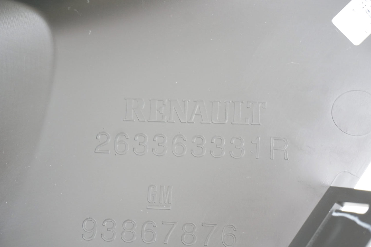 Pièce d'origine Grille de pare-chocs droite pour Opel Vivaro B 263363331R