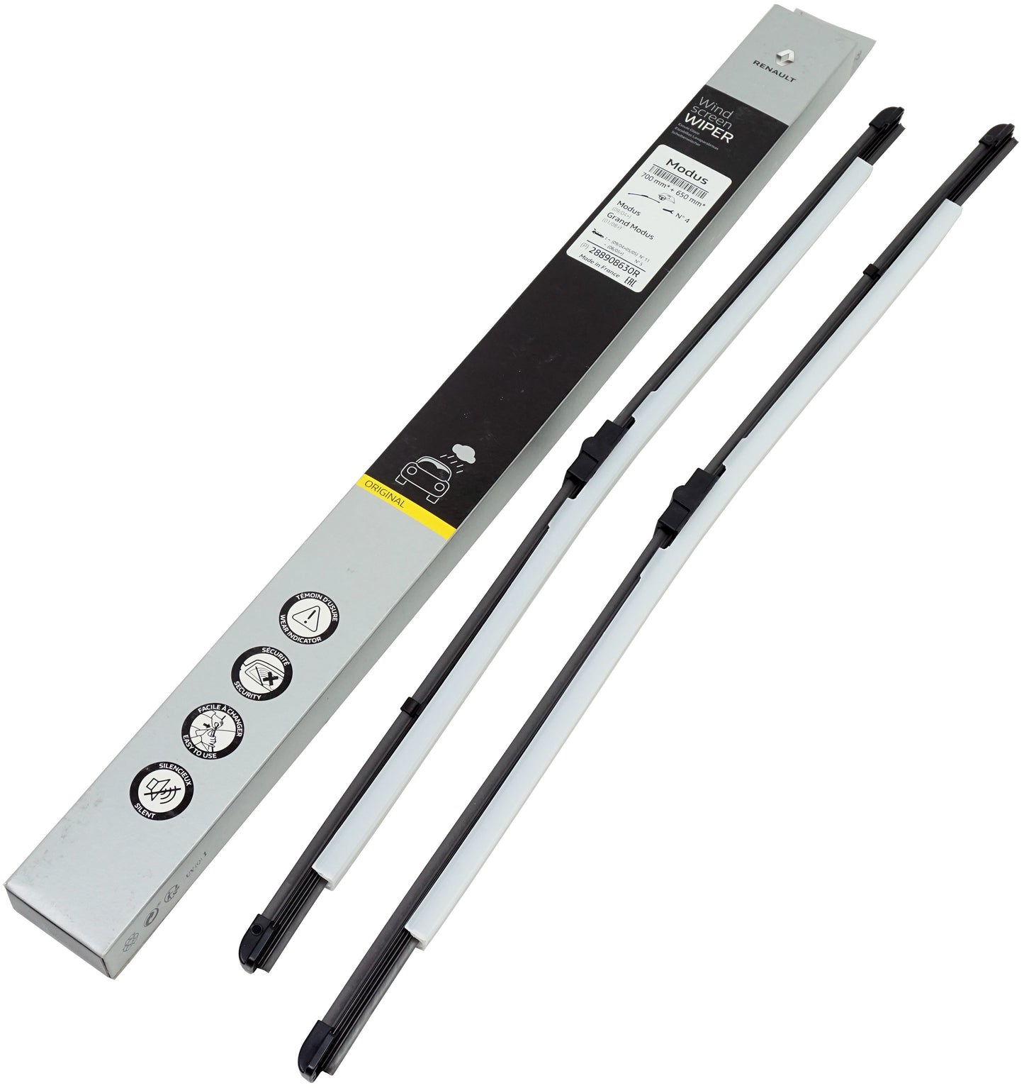 Pièce d'origine Balais d'essuie-glace 700 650 mm pour Renault Grand Modus 288908630R