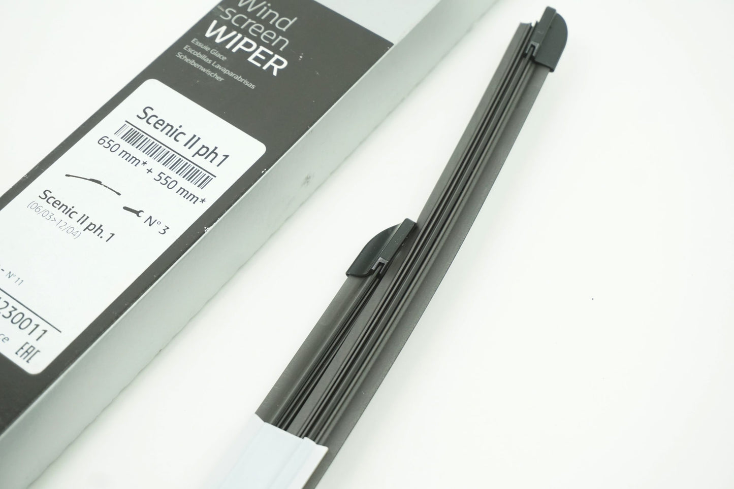 Pièce d'origine Balais d'essuie-glace 650 550 mm pour Renault Grand Scenic II 7711230011
