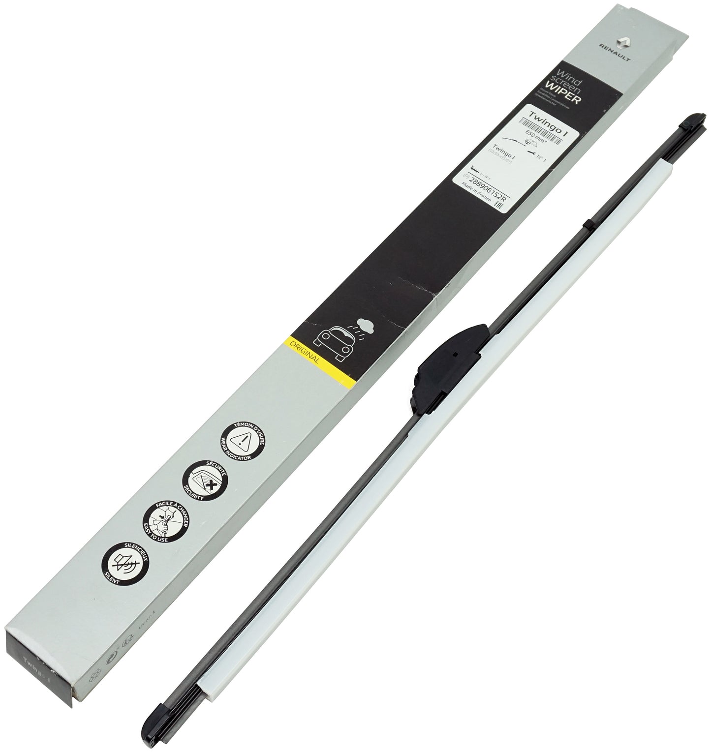 Pièce d'origine Balai d'essuie-glace 650 mm pour Renault 288906152R