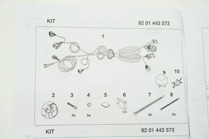 Pièce d'origine Faisceau d'attelage pour Renault Kangoo II 8201443573