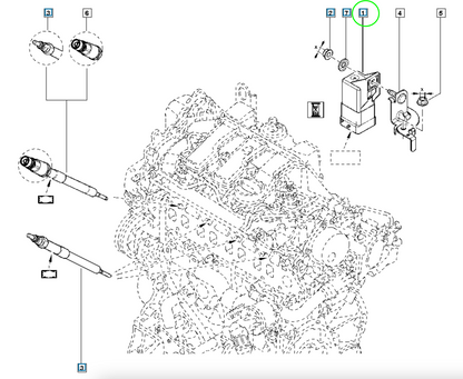 Pièce d'origine Relais de préchauffage 1.6 DCI Bosch pour Renault 8200798585