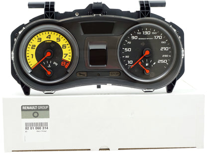 Pièce d'origine Combiné d'instruments compteur pour Renault Clio III RS 8201060314
