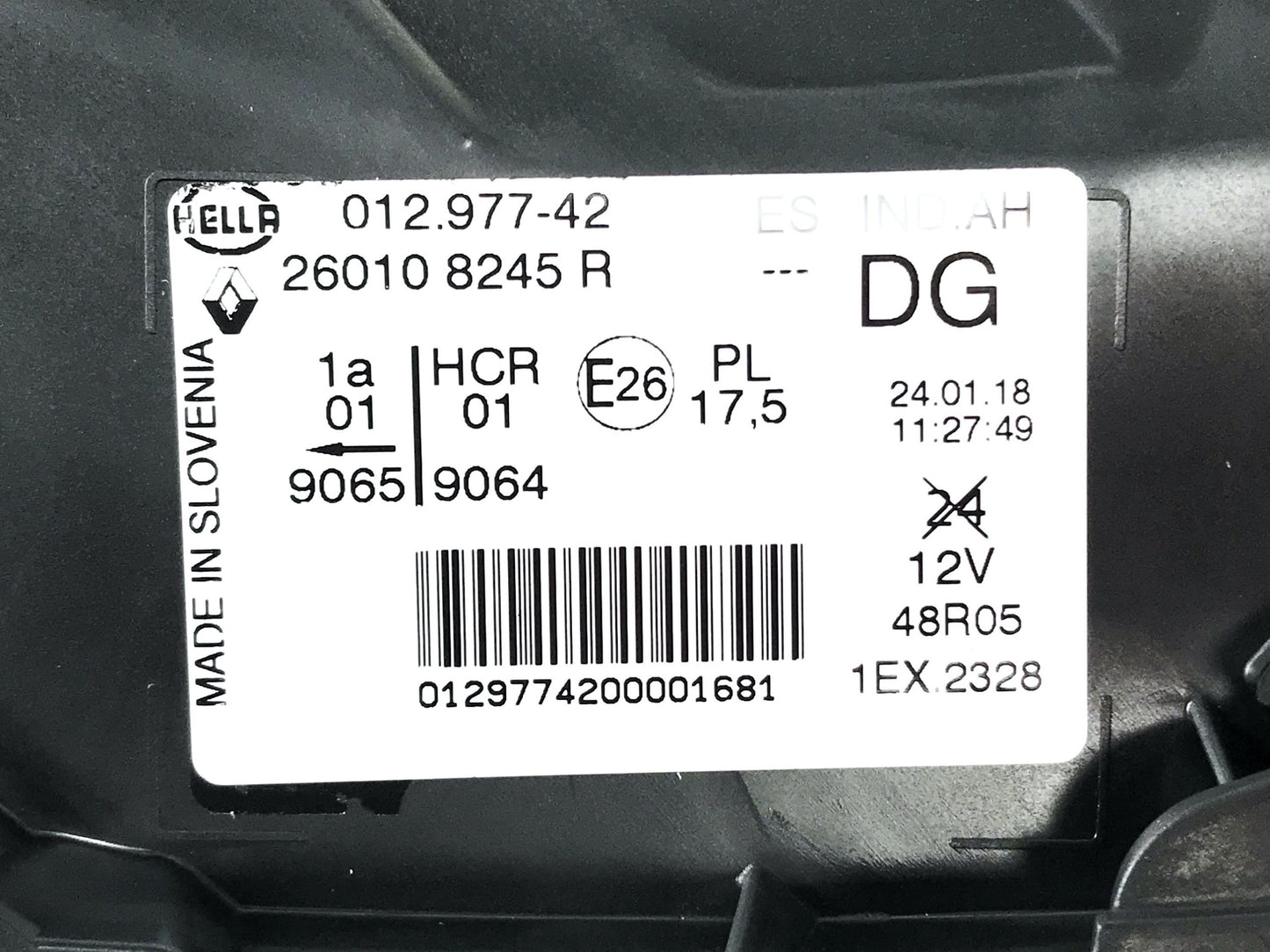 Pièce d'origine Phare droit pour Renault Captur II 260101671R.