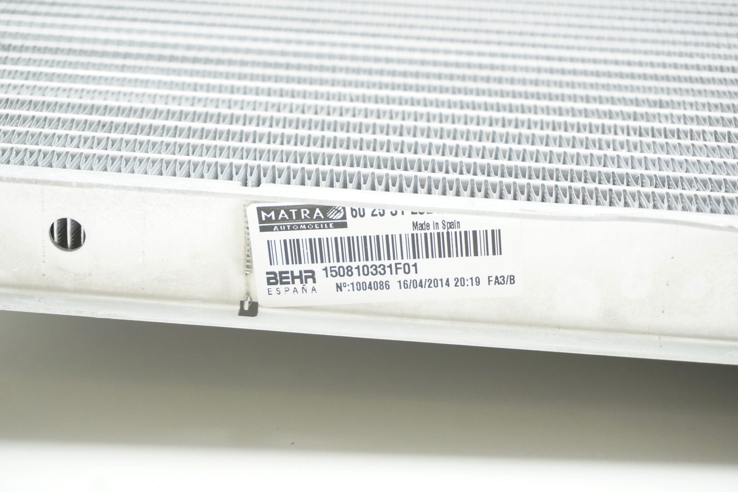 Pièce d'origine Radiateur moteur pour Renault Espace III Avantime 7711135792