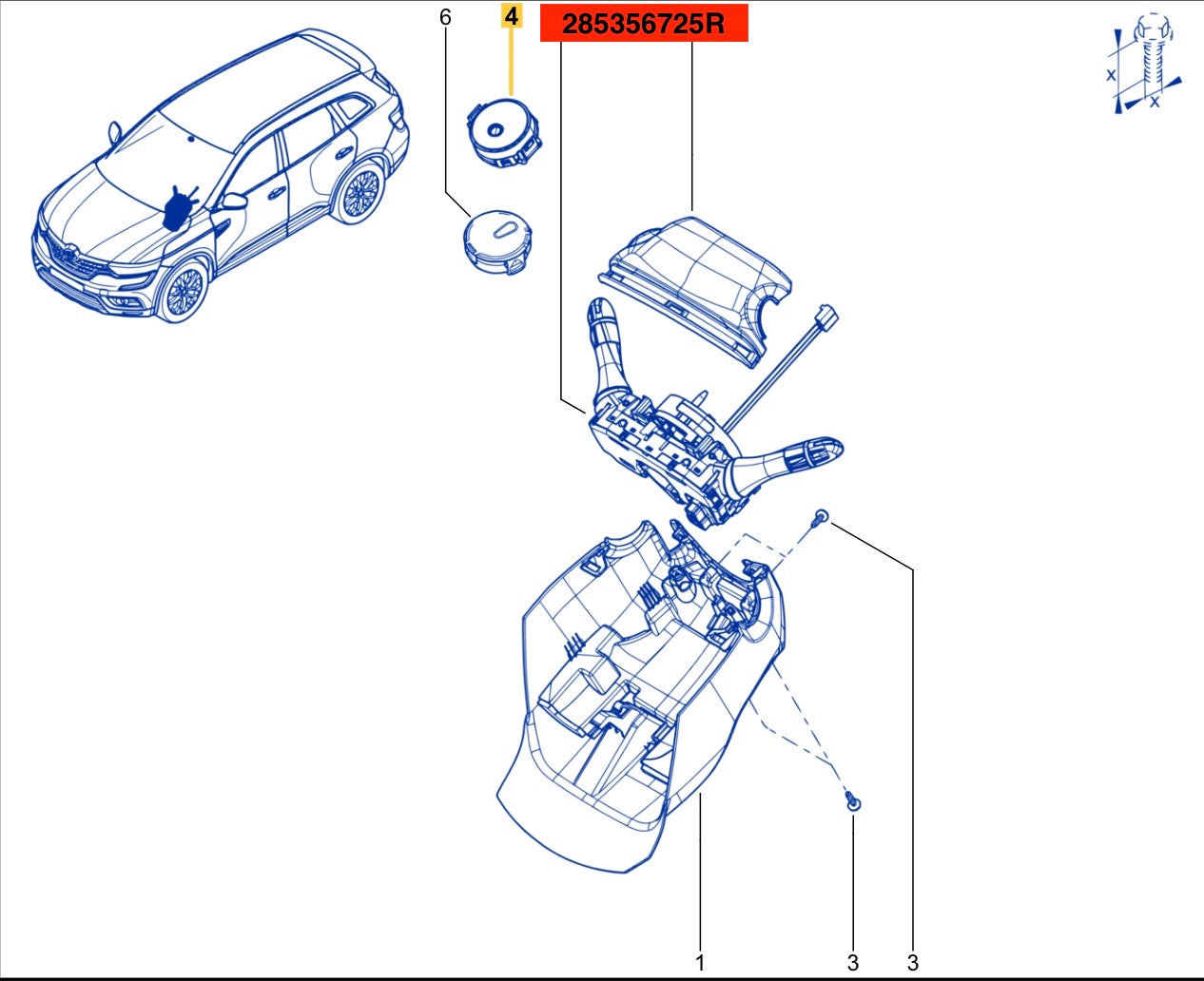 Nouveau capteur de pluie (ou similaire) pour Renault 265503251R