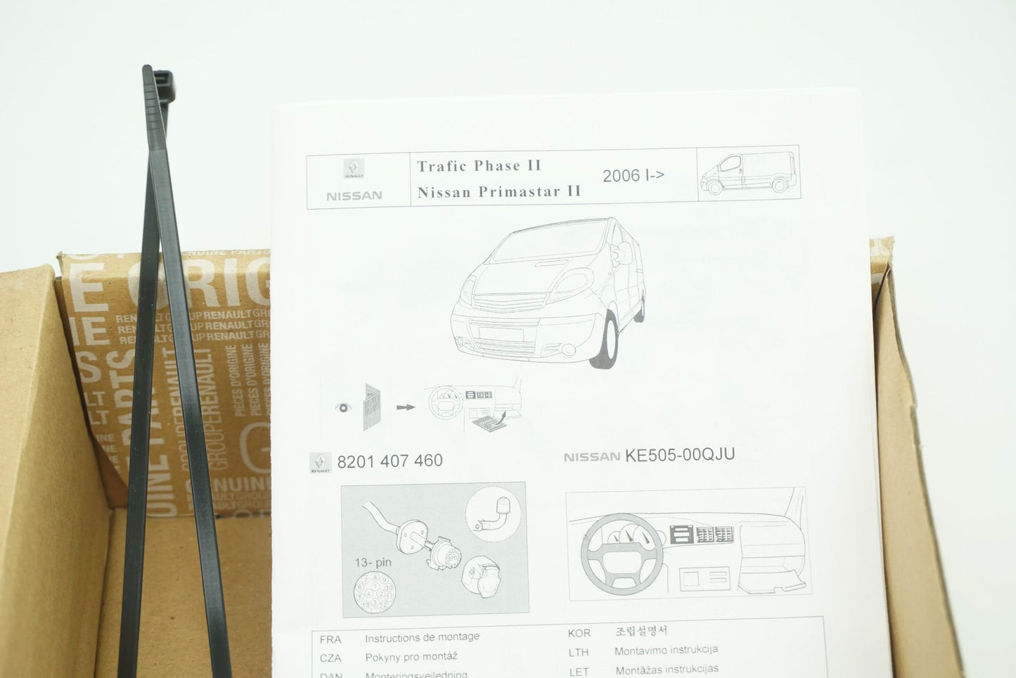 Neu Faisceau d'attelage 13 broches pour Renault Trafic III Nissan Primastar Opel Vivaro I