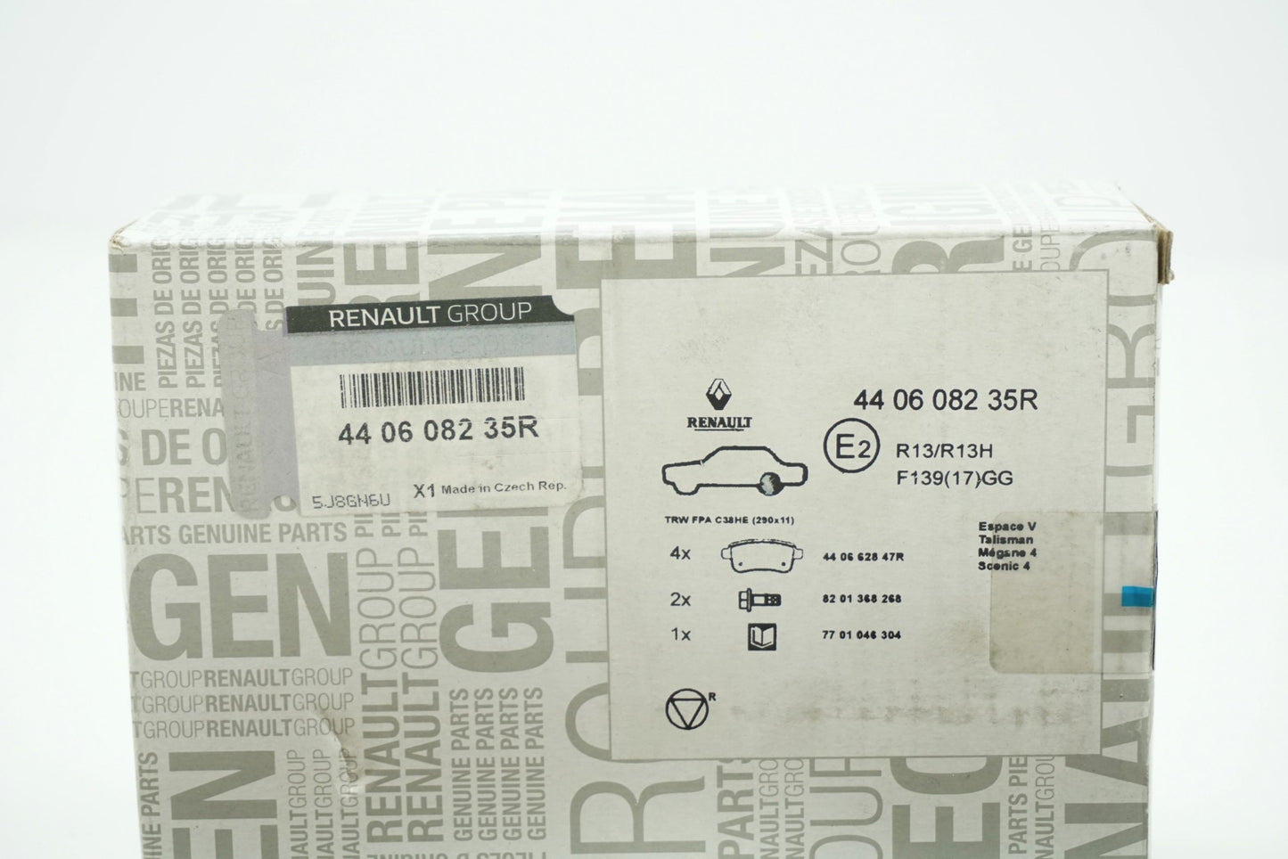 Plaquettes de frein arrière pour Renault Espace Talisman 440603393R