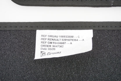Tapis de sol en velours pour Renault Trafic III Opel Vivaro 8201409344