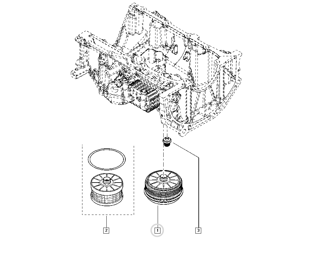 Pièce d'origine Boîtier de filtre à huile pour Renault Nissan 1.2 1.3 TCe 152082327R
