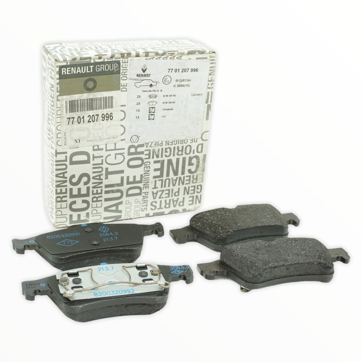 Pièce d'origine Plaquettes de frein arrière pour Renault Laguna II 7701207996