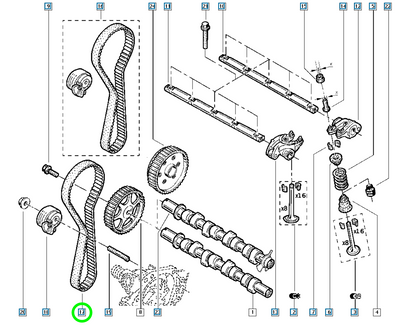 Pièce d'origine Courroie de distribution pour Renault Dacia 1.2 8200106085