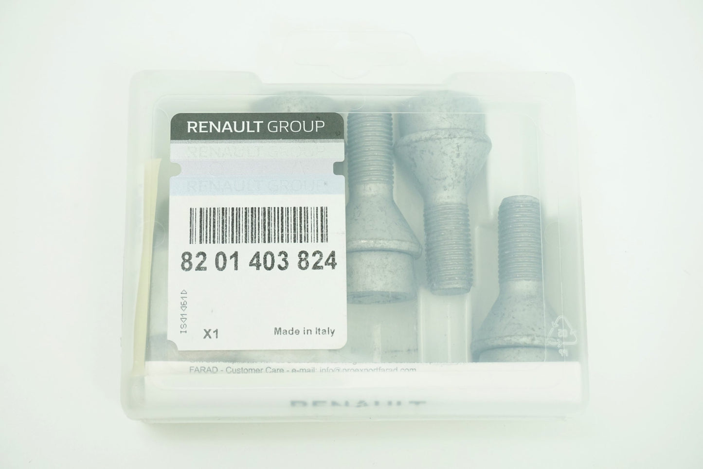 Pièce d'origine Écrous antivol de roue pour Renault Trafic III Opel Vivaro B Fiat Talento 8201403824