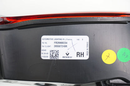 Pièce d'origine Feu arrière droit de hayon pour Renault Talisman restylée berline 265507240R