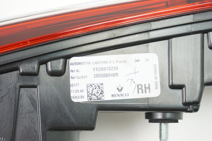 Pièce d'origine Feu arrière droit pour Renault Talisman 265506046R