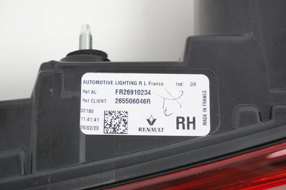 Pièce d'origine Feu arrière droit pour Renault Talisman Grandtour 265506046R