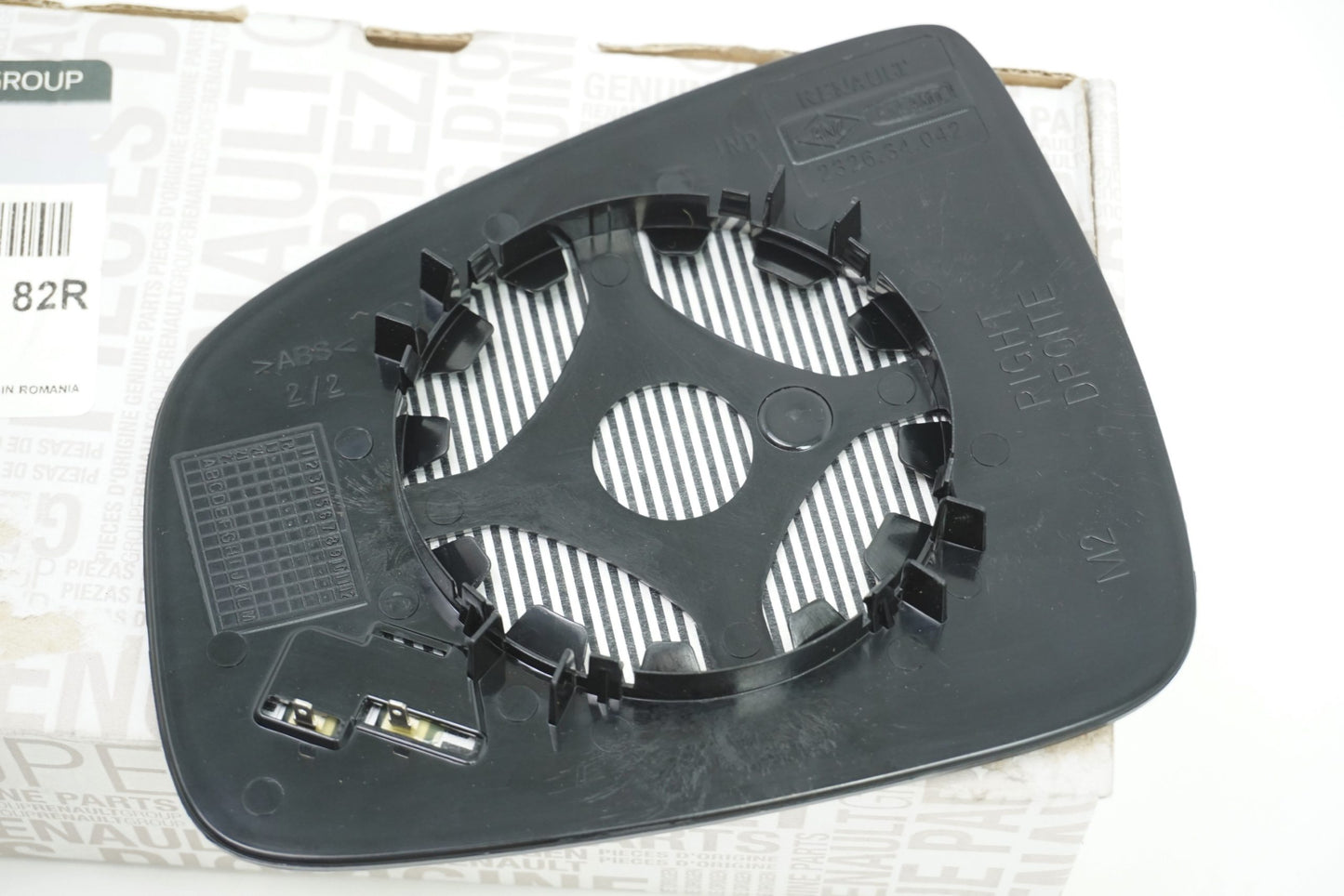 Pièce d'origine Verre de rétroviseur droit pour Dacia Logan II 963659182R