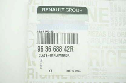 Pièce d'origine Verre de rétroviseur gauche pour Renault Koleos I 963668842R