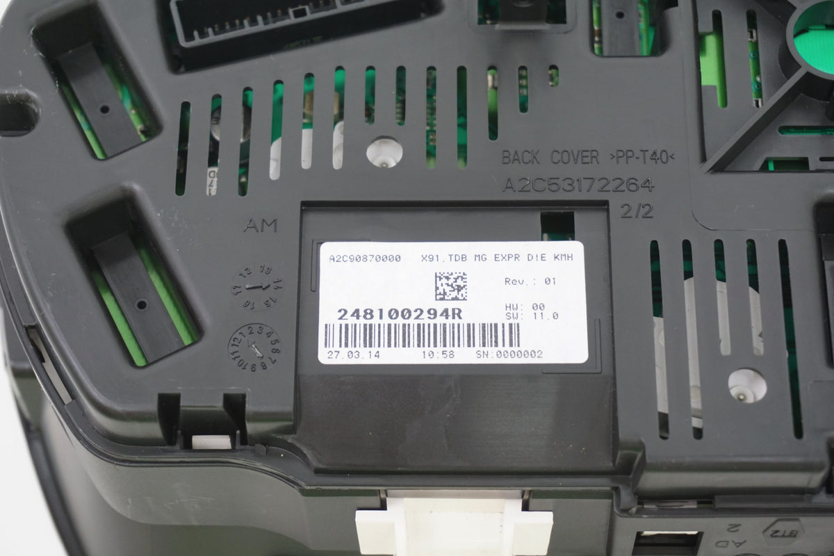 Pièce d'origine Combiné d'instruments avec compteur diesel pour Renault Laguna III 248100294R
