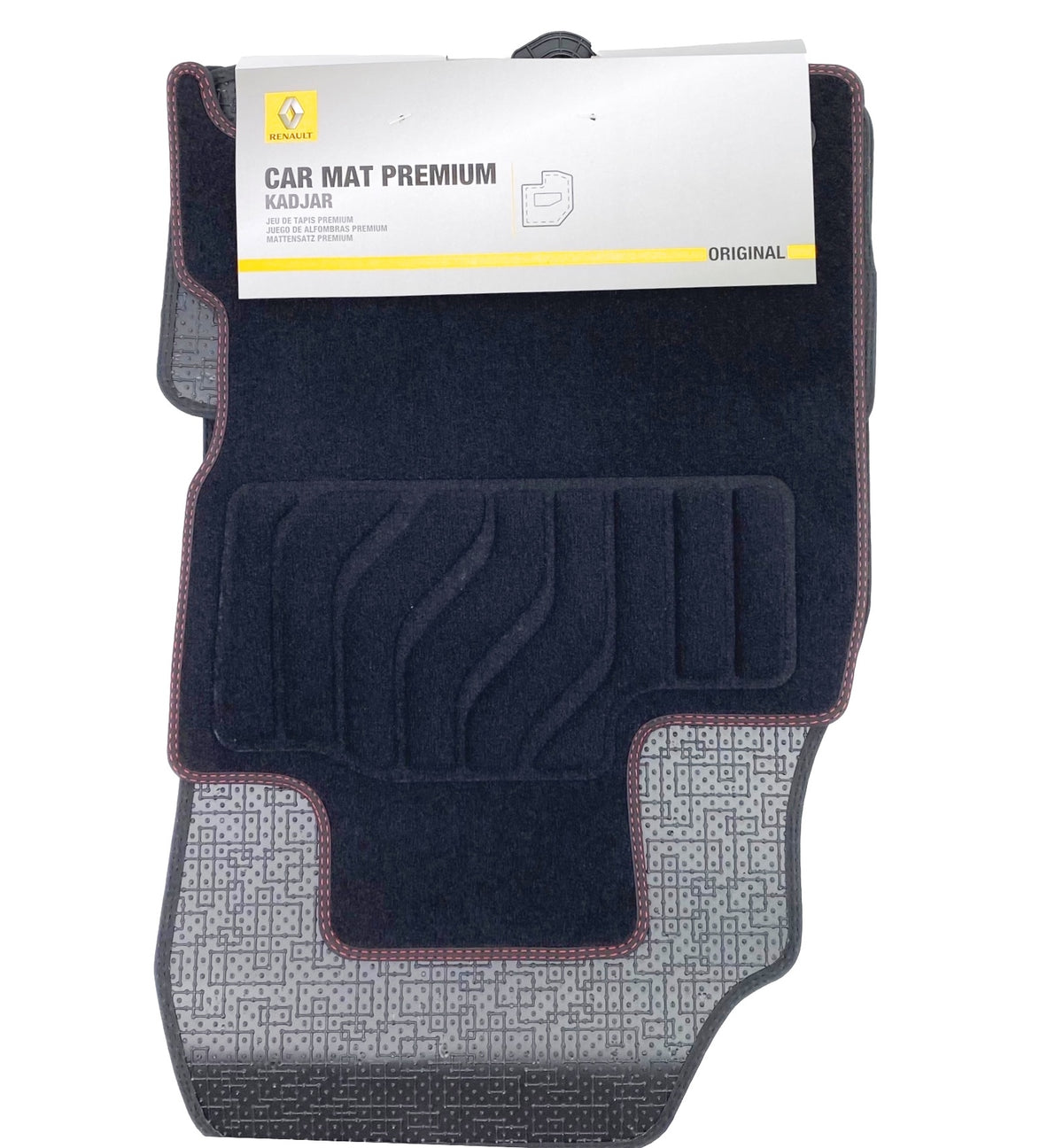Pièce d'origine Tapis de sol premium Black Edition pour Renault Kadjar 8201661357
