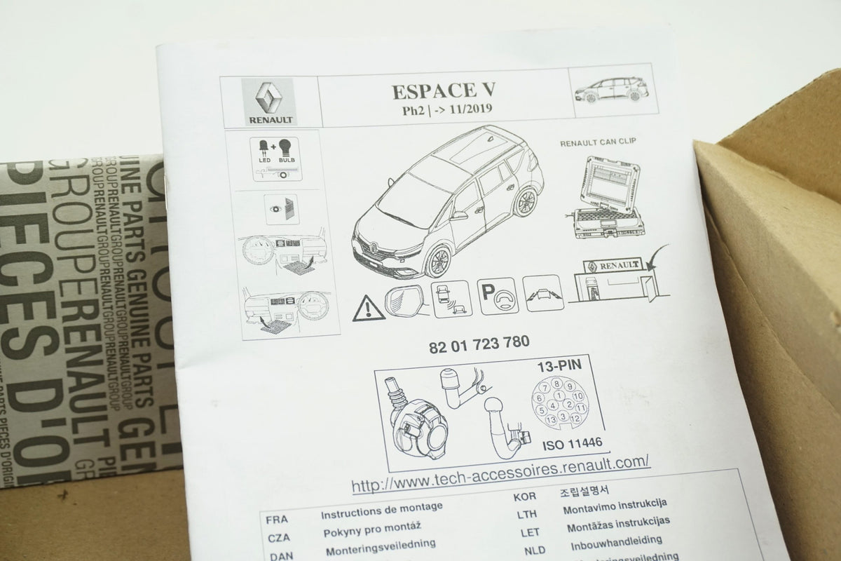 Pièce d'origine Faisceau électrique d'attelage 13 broches pour Renault Espace V 8201723780