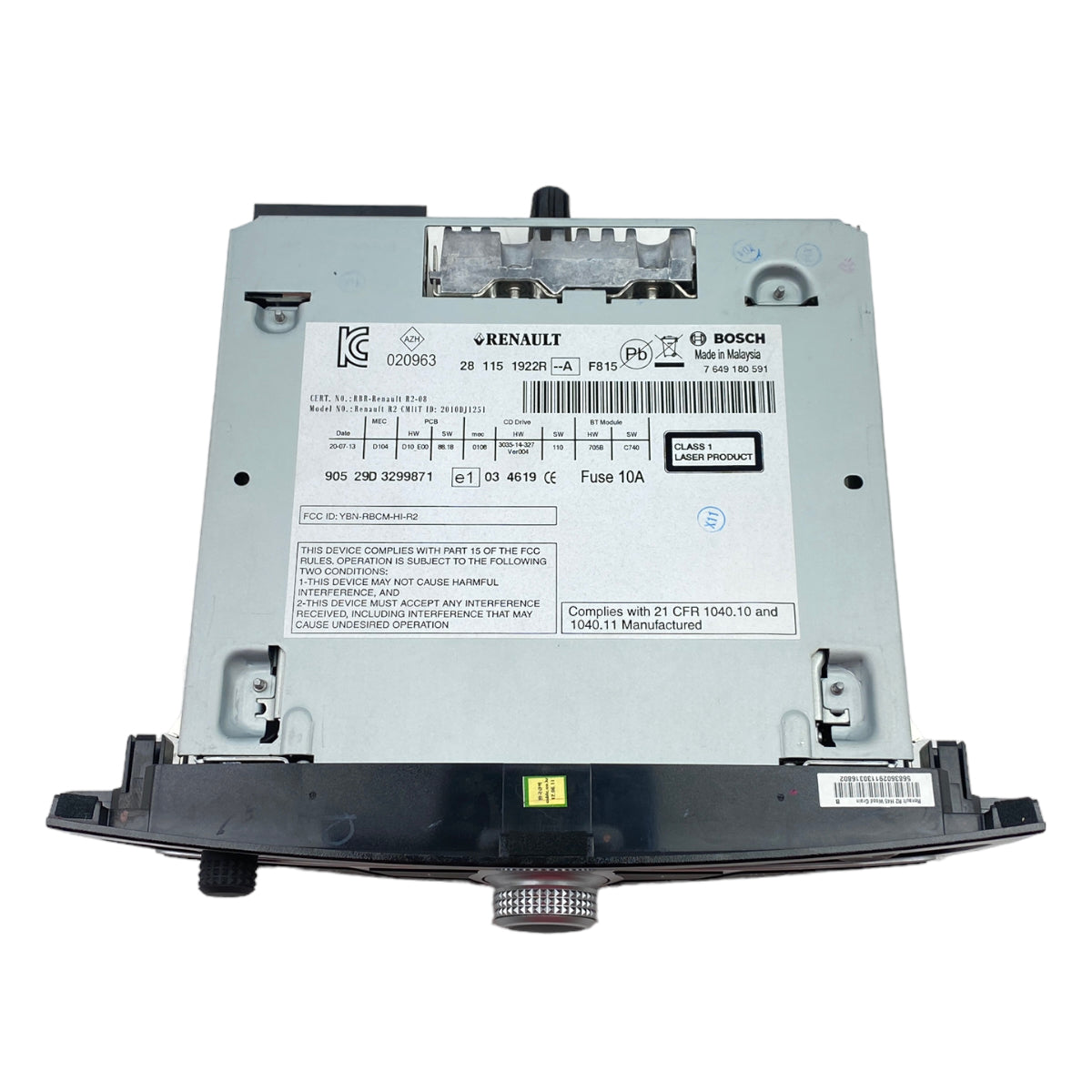 Pièce d'origine Autoradio pour Renault Koleos I 281151922R