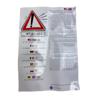 Pièce d'origine Chaussettes neige taille 82 pour Renault 7711578654
