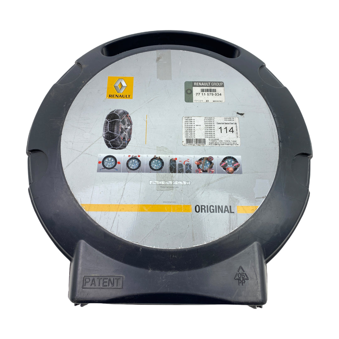 Pièce d'origine Chaînes neige taille 114 pour Renault Captur 15 16 pouces 7711579034