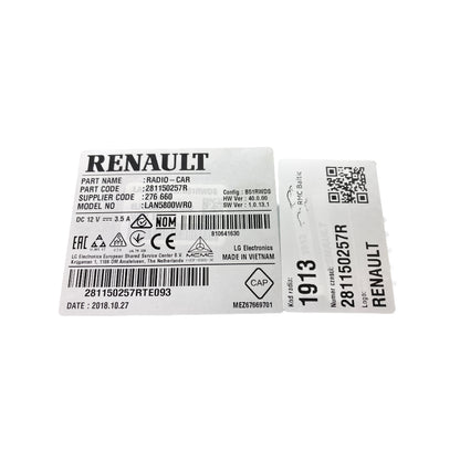 Pièce d'origine Navigation MediaNav CarPlay Android Auto pour Renault Trafic III 281150257R