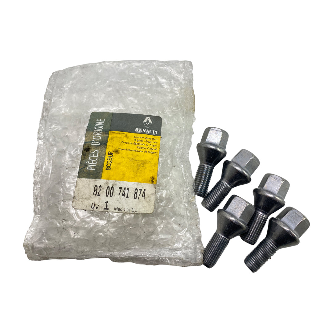 Pièce d'origine Jeu de 5 boulons de roue pour Renault Dacia 8200741874