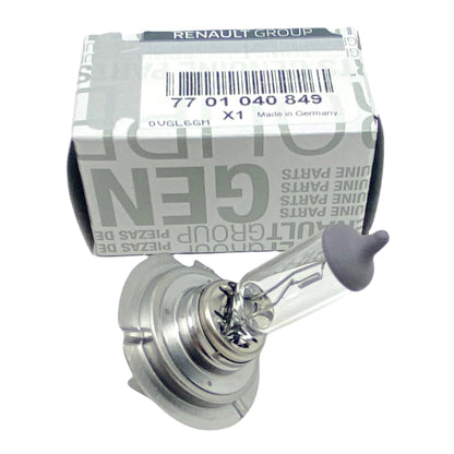 Pièce d'origine Jeu de 10 ampoules H7 OSRAM 12V 55W pour Renault 7701040849